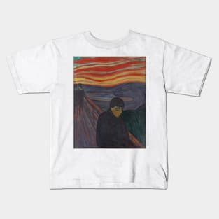 Despair by Edvard Munch Kids T-Shirt